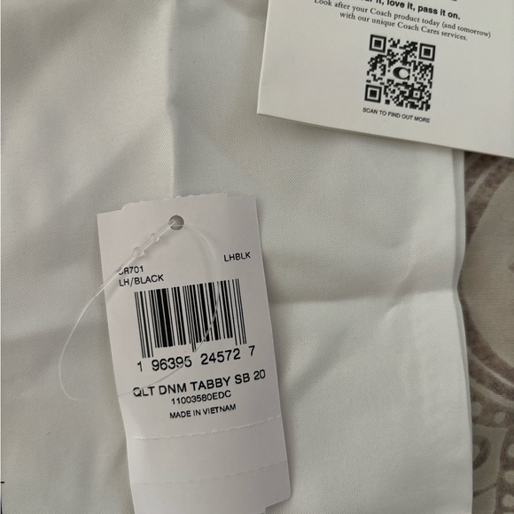 Coach quilted tabby 20 denim - Picture 4 of 4